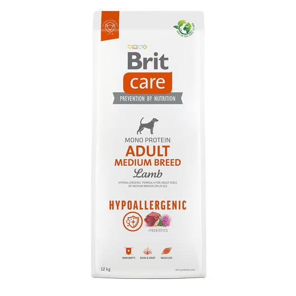 Brit Care Hypoallergenic Adult Medium Breed mit Lammfleisch 12 kg