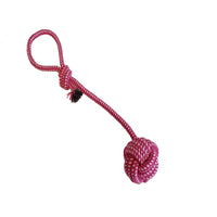 Hundespielzeug Zerrseil mit Ball - Robuster Kauspielzeug 38 cm