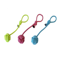 Hundespielzeug Zerrseil mit Ball - Robuster Kauspielzeug 38 cm